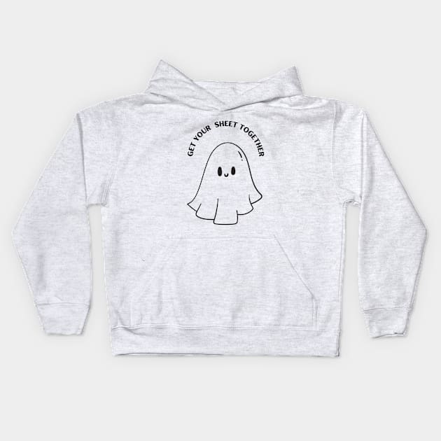 get your sheet together Kids Hoodie by Pieces Of Em